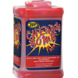 Mild cherry scent and low odor solvent formula